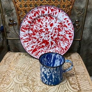 Granite wear plate and cup two-piece set